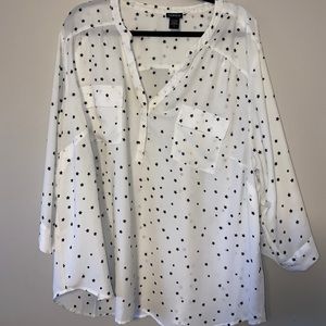 White top with stars
